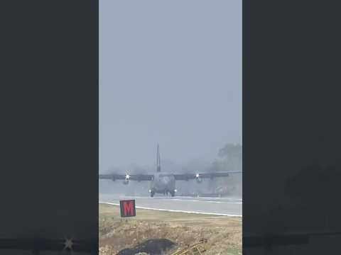 PM Modi lands at the Emergency Landing Facility (ELF) on Moran Bypass in Dibrugarh, Assam