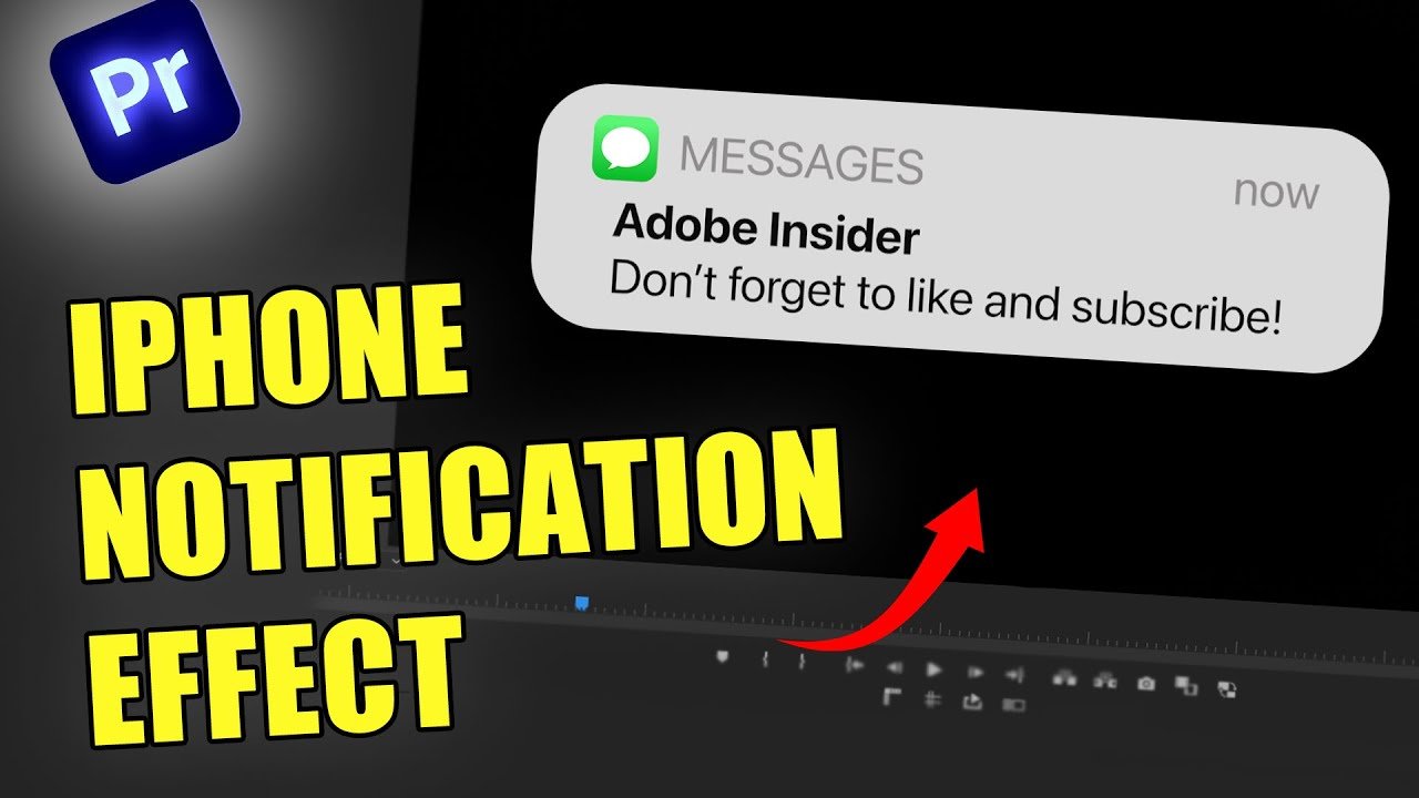 Create an iPhone Notification Effect in Adobe Premiere Pro