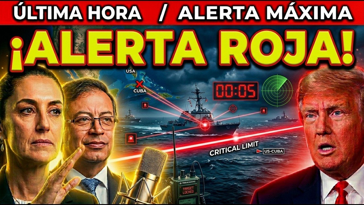 ¡ALERTA ROJA! Trump a punto de atacar México por barco cubano: ¿Inicia la guerra en el Caribe?