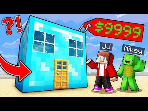 JJ And Mikey Choose The CHEAPEST BLOCK BASE in Minecraft Maizen