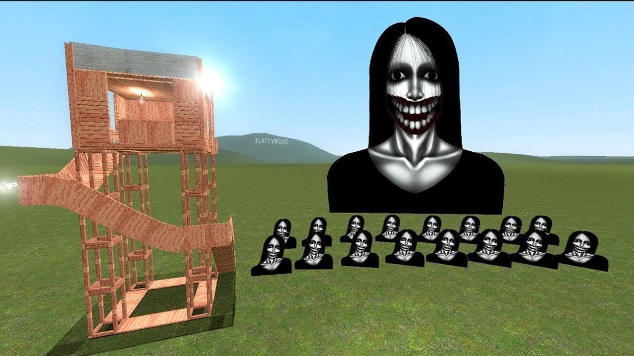 Kuchisake Onna Nextbots Vs Towers In Garry's Mod
