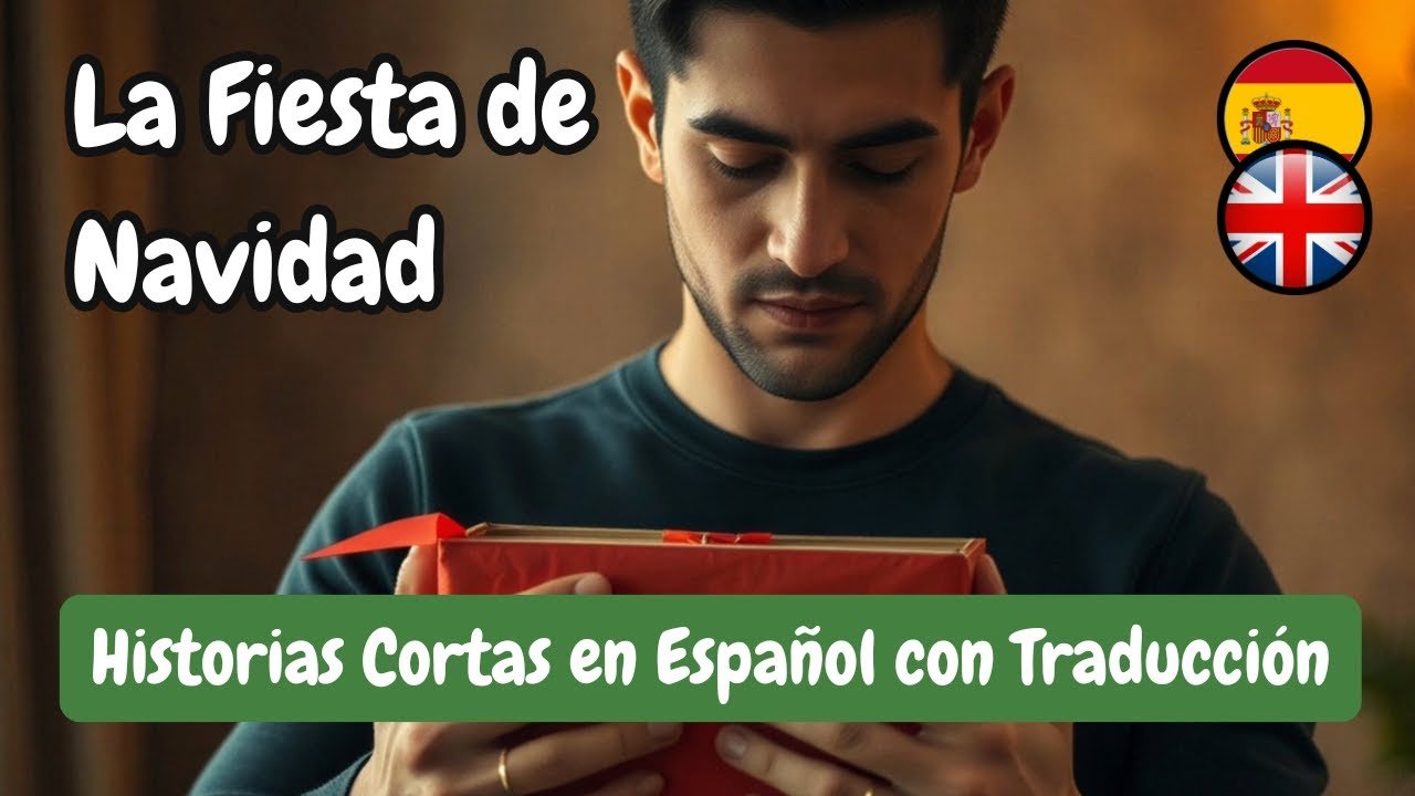 La Fiesta de Navidad de Marcos | Historia corta en español con traducción | Aprende español A2–B1