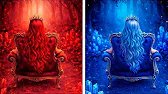 Ruby vs Sapphire Mermaid 🔴🔵 Fire vs Ice Transformation Battle!