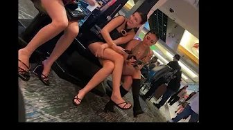 Candid Asian Goddess W/ Perfect Feet & VERY Playful Shoeplay Dangling & Shaking in High Heel Mules