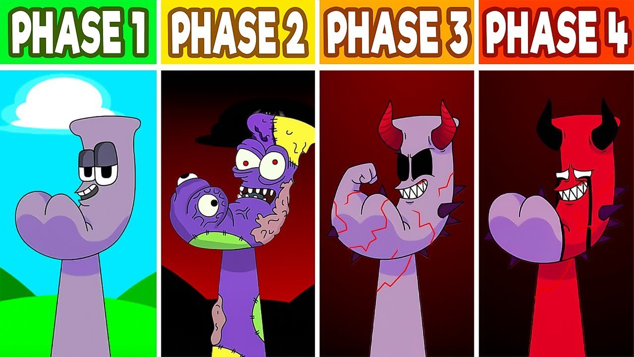All Phases in New Incredibox Sprunki Oc of J (from Alphabet Lore): From Phase 1 to Phase 3