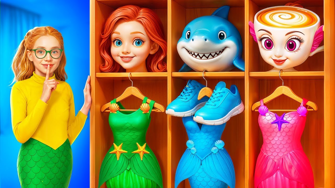 How to Become a Popular Mermaid! From Nerd to Mermaid Glow-Up