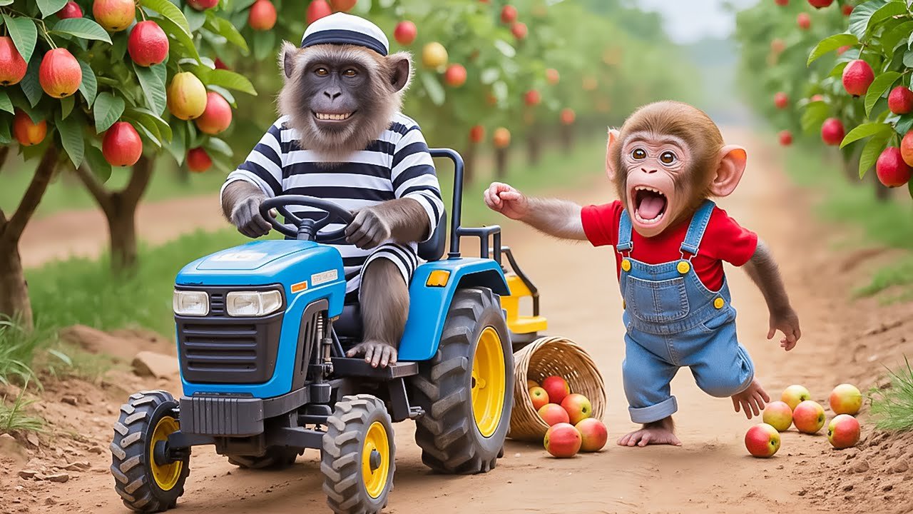 🔥🐒 Monkey NaNa Guava Harvest Turns Into Chaos! He Spots a Farm Thief and Starts a Wild Chase! 🍐🚨💥