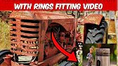 Russian Tractor engine Piston with rings fitting video