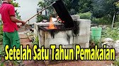 Tungku Pembakar Sampah Tanpa Semen Buatan Sendiri Setelah Satu Tahun Pemakaian