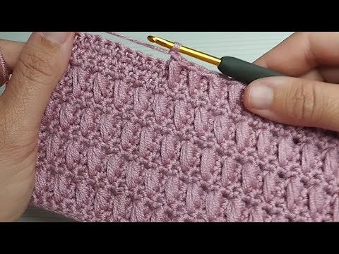 VERY EASY Crochet Pattern for Beginners! UNUSUAL Crochet Stitch for Baby Blanket, Bag and Scarf
