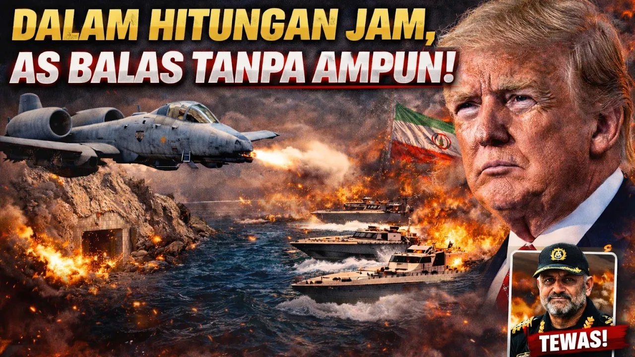 Dalam Hitungan Jam, AS Balas Tanpa Ampun!