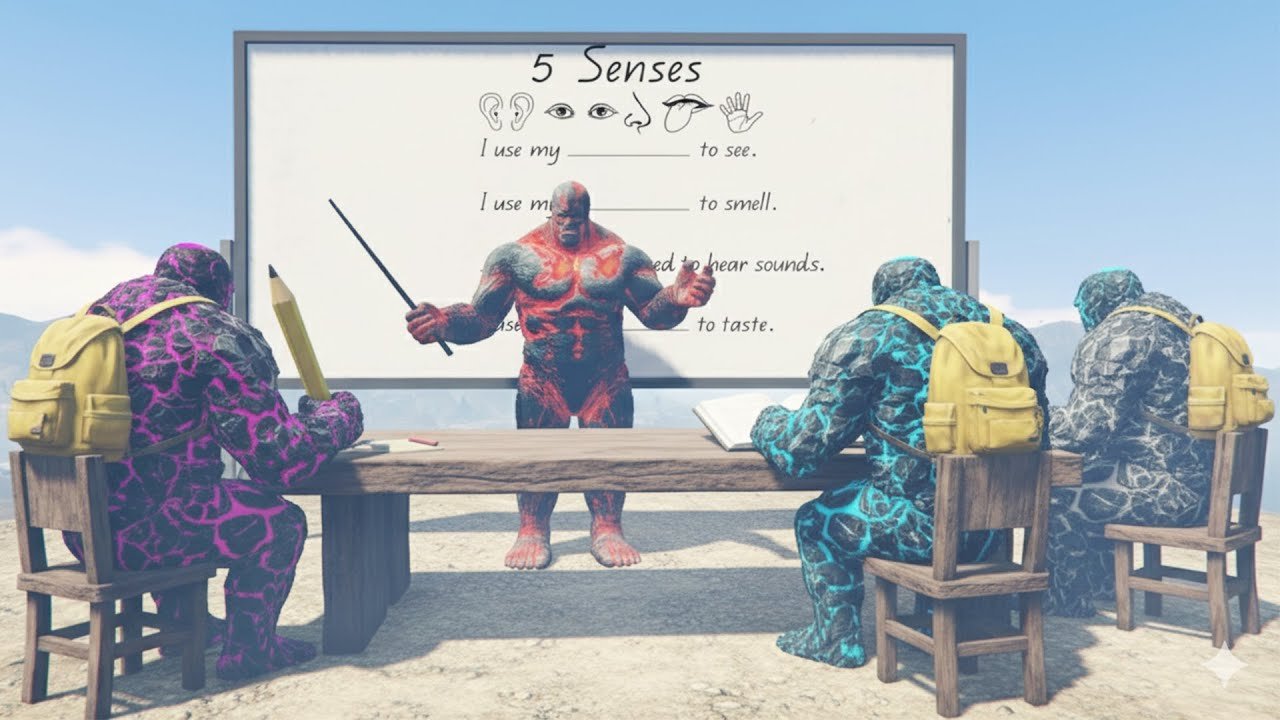 GTA 5 : Lava God Franklin Take English Test and Give Windmill Punishment