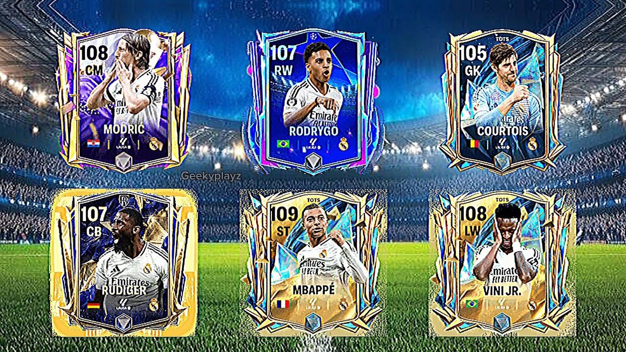 Modric vs rodrygo vs courtois vs rudiger vs mbappe vs vini jr #fcmobile #fifamobile #fc24 #fifa