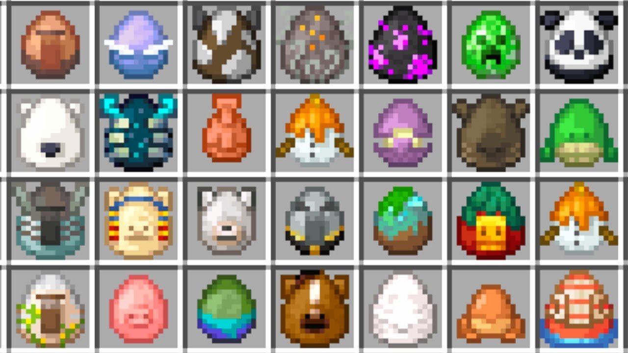 Minecraft - All New Spawn Eggs.