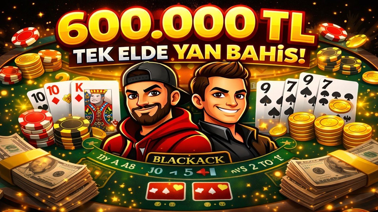 Blackjack Türkçe - Yan Bahis Rekor Kazanç ! - Tek Elde 600.000 TL Yan Bahis Kazandık ! - #blackjack