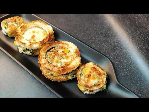 Cheese Loaded Bread Discs | Easy Evening Snac...