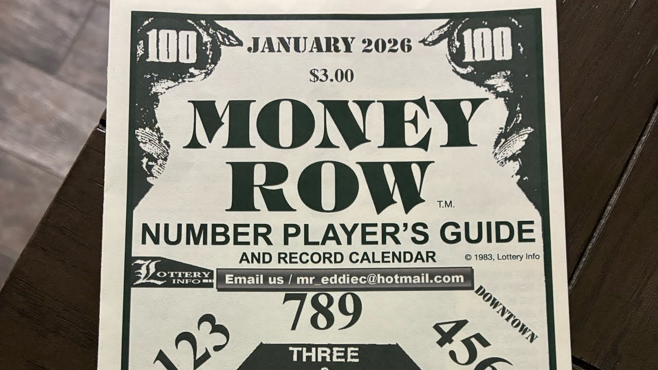 Money 💰 Row Jan 2026 Top Picks for 3&4 digit ...