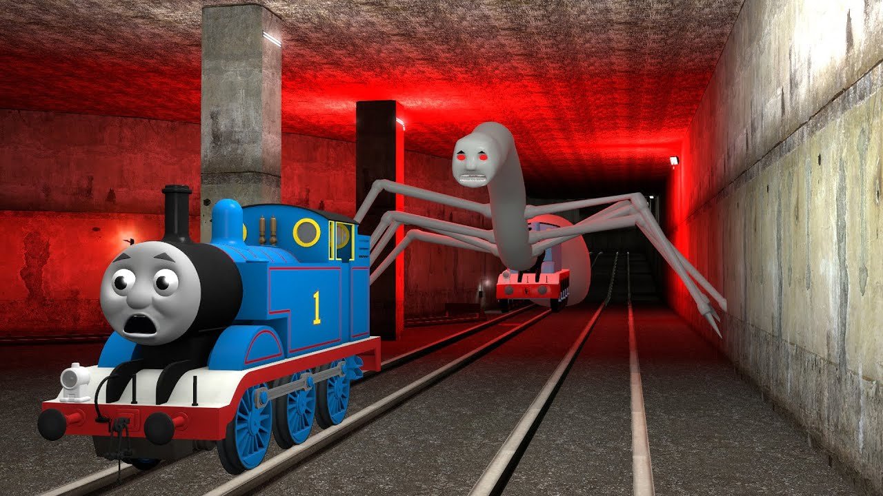 Building a Thomas Train Chased By Cursed Thom...