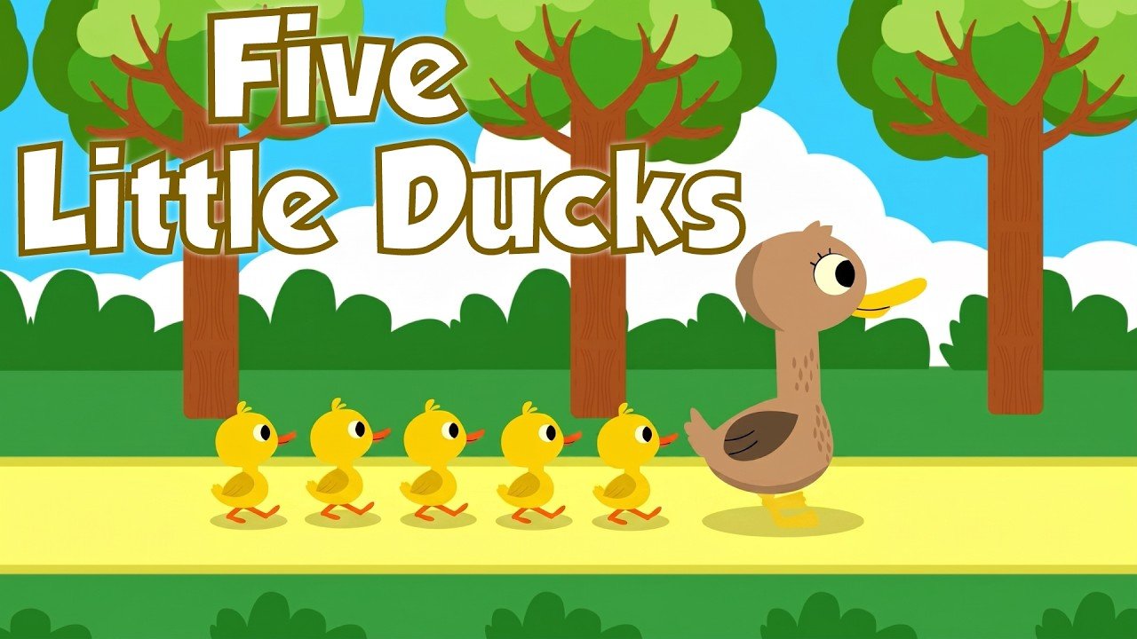 5 Little Ducks 🦆 Nursery Rhymes With Lyrics | Animals Songs #nurseryrhymes #duckssongs #kidssongs