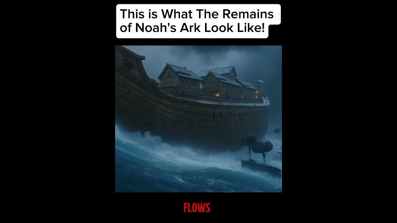This is what the remains of Noah's Ark looks like!
