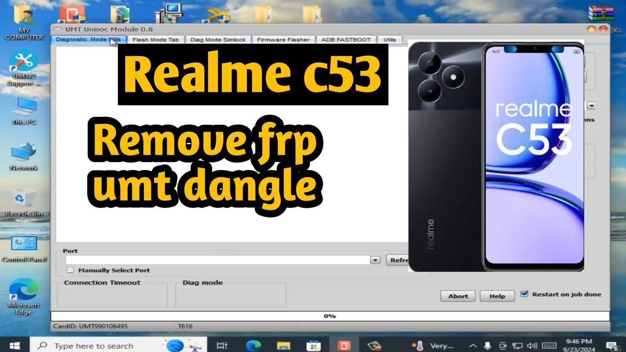 realme c53 frp unlock umt dangle