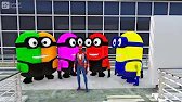 GTA 5 Epic Ragdolls RED SPIDERMAN VS RED MINION VS GREEN MINIONEuphoria Physics & Funny Fails