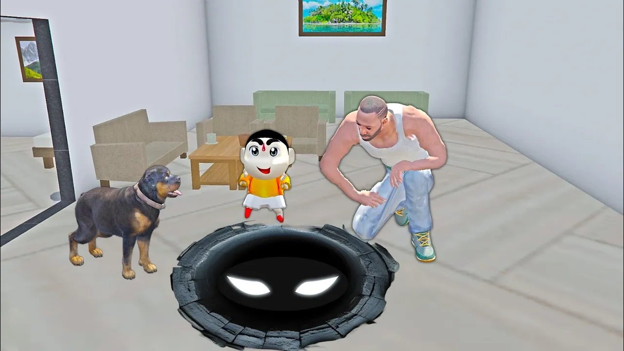 INDIAN BIKES DRIVING 3D : Franklin & Shinchan Found Hidden Secret BUNKER In INDIAN BIKES DRIVING