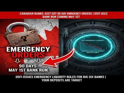 Canadian Banks Just Got 90 Day Emergency Orders OSFI Sees Bank Run Coming May 1st