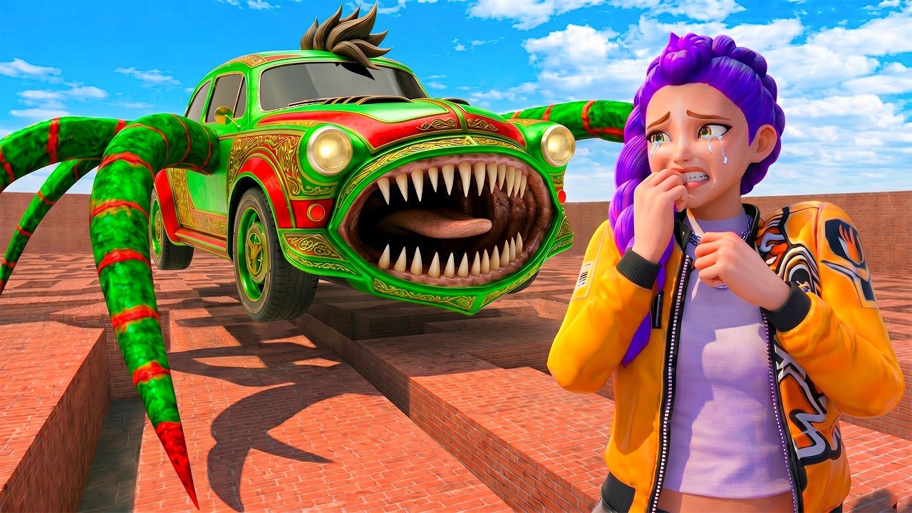 CAR EATER Chases RUMI in Garry's Mod
