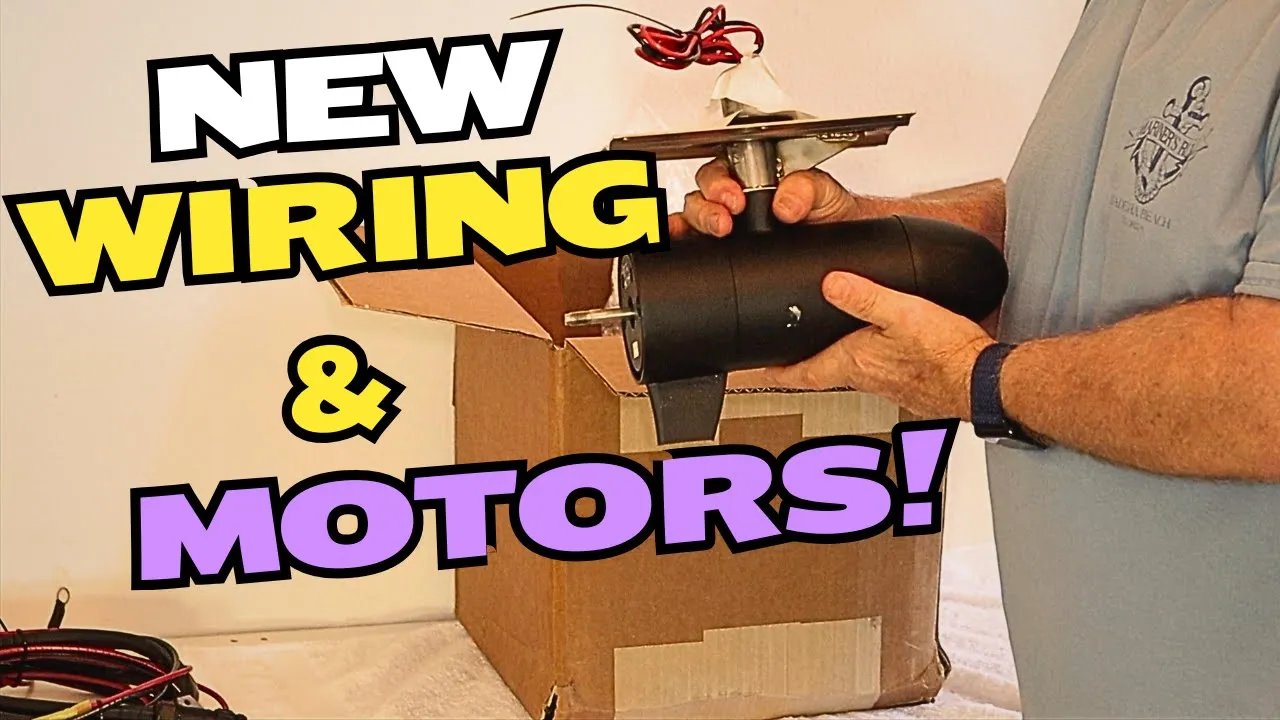 INSTALL A WIRING HARNESS & NEW 45 LB TROLLING MOTORS