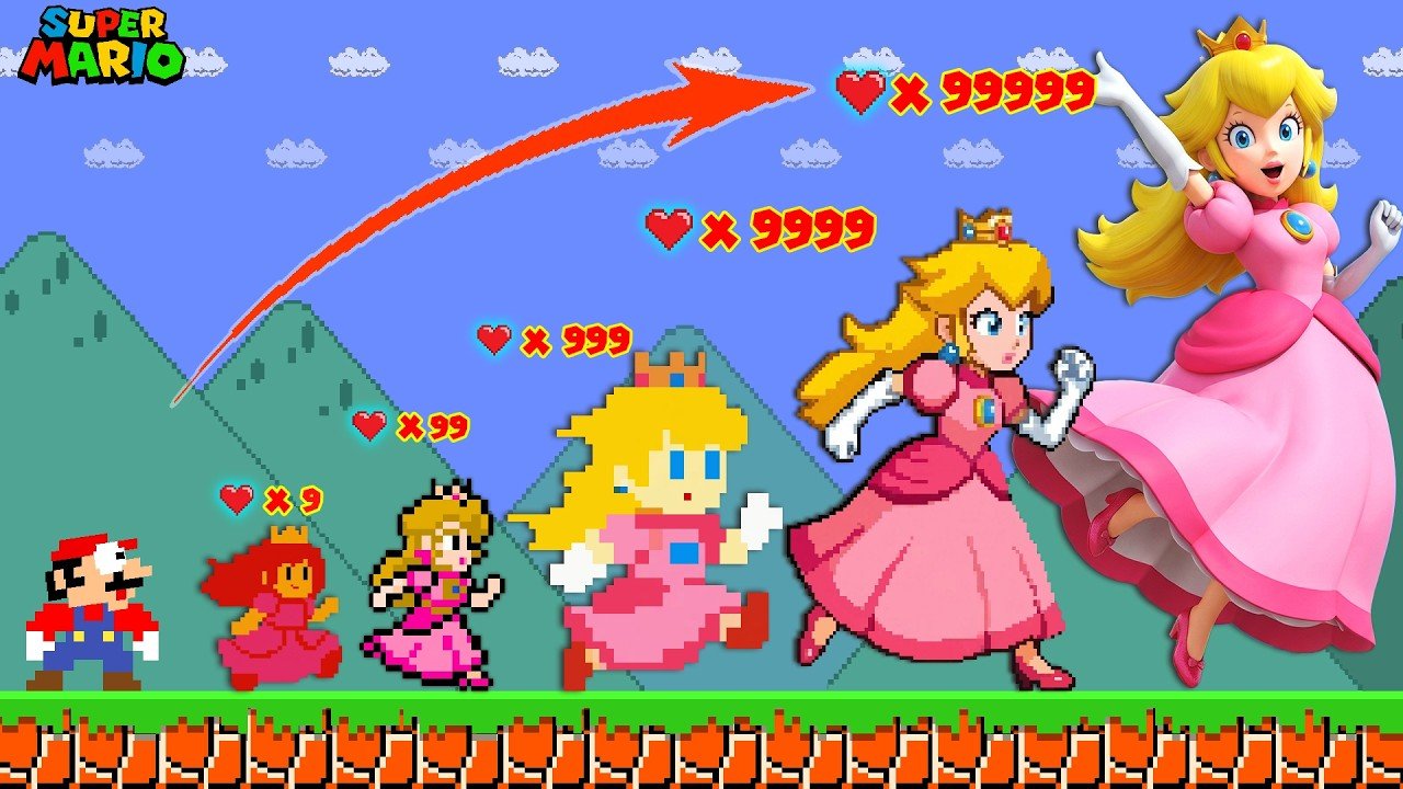Super Mario Bros., but Evolution of Princess Peach Realistic