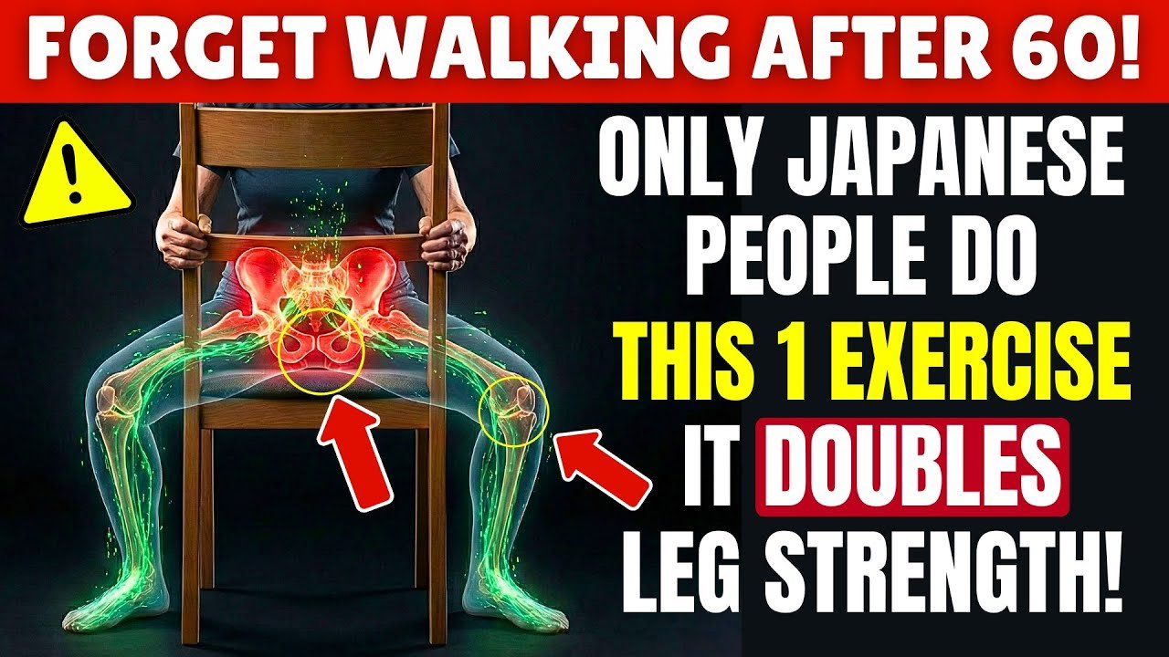 6 Exercises the Japanese do to Double Their Leg Strength After 60| Senior Health Tips