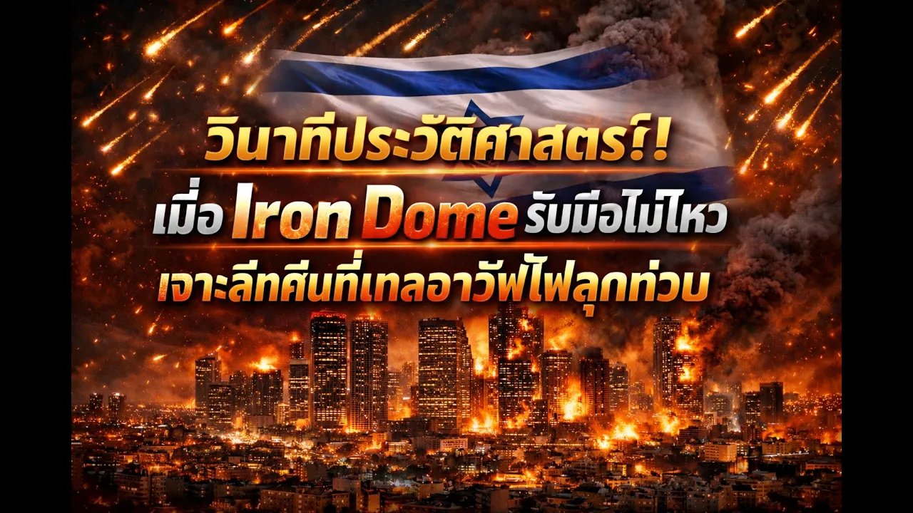วินาทีประวัติศาสตร์! เมื่อ Iron Dome รับมือไม่ไหว เจาะลึกคืนที่เทลอาวีฟไฟลุกท่วม | 5.มี.ค.69
