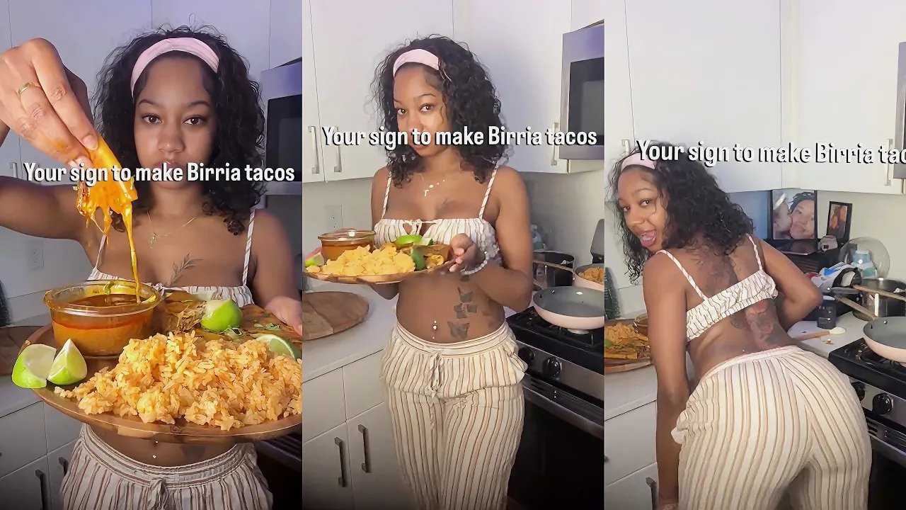 Cooking With Kya Birria Tacos recipe intro