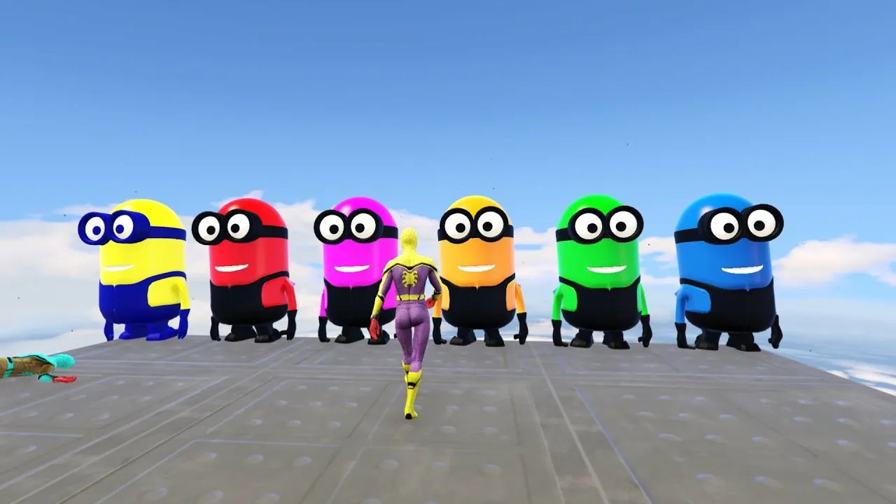 GTA 5 Red Spiderman VS Red/Green Minion! 💥 Epic Ragdolls & Fails 😂 #09