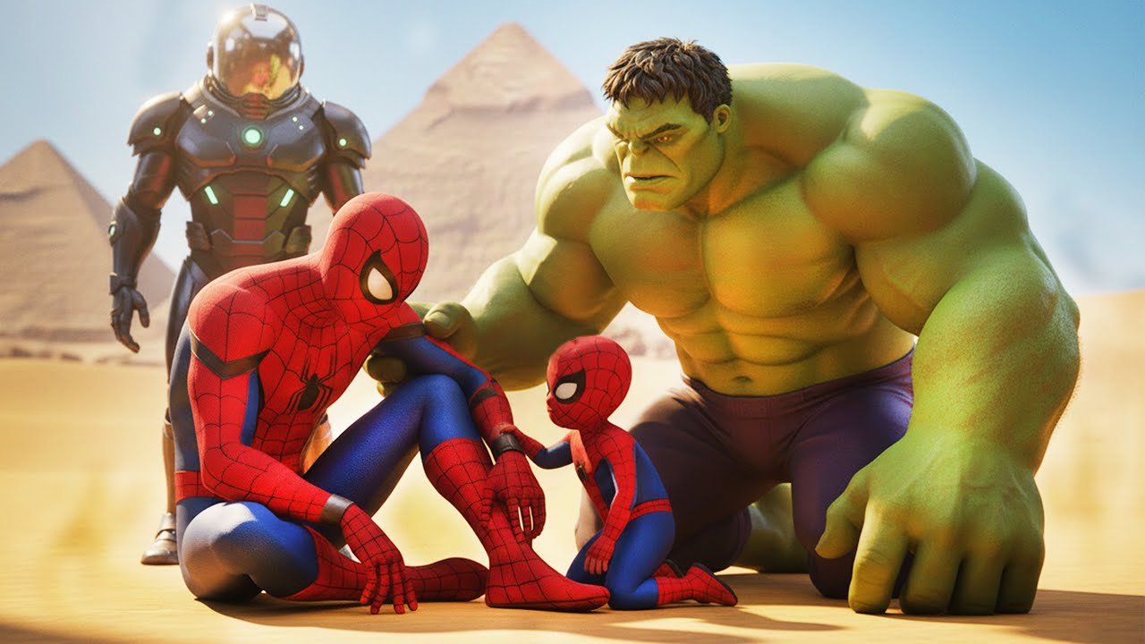 Unexpected Team Up Spider-Man & Hulk Against Mysterio | AI superhero Short Film | Smash & Swing