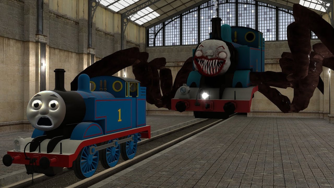 Building a Thomas Train Chased By Cursed Thom...