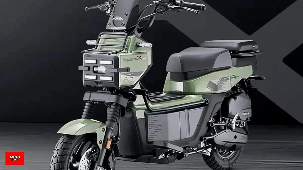Honda Square X125 สกู๊ตเตอร์แหวกแนวทรงเหลี่ยม สายแคมป์บรรทุกเยอะได้สบาย