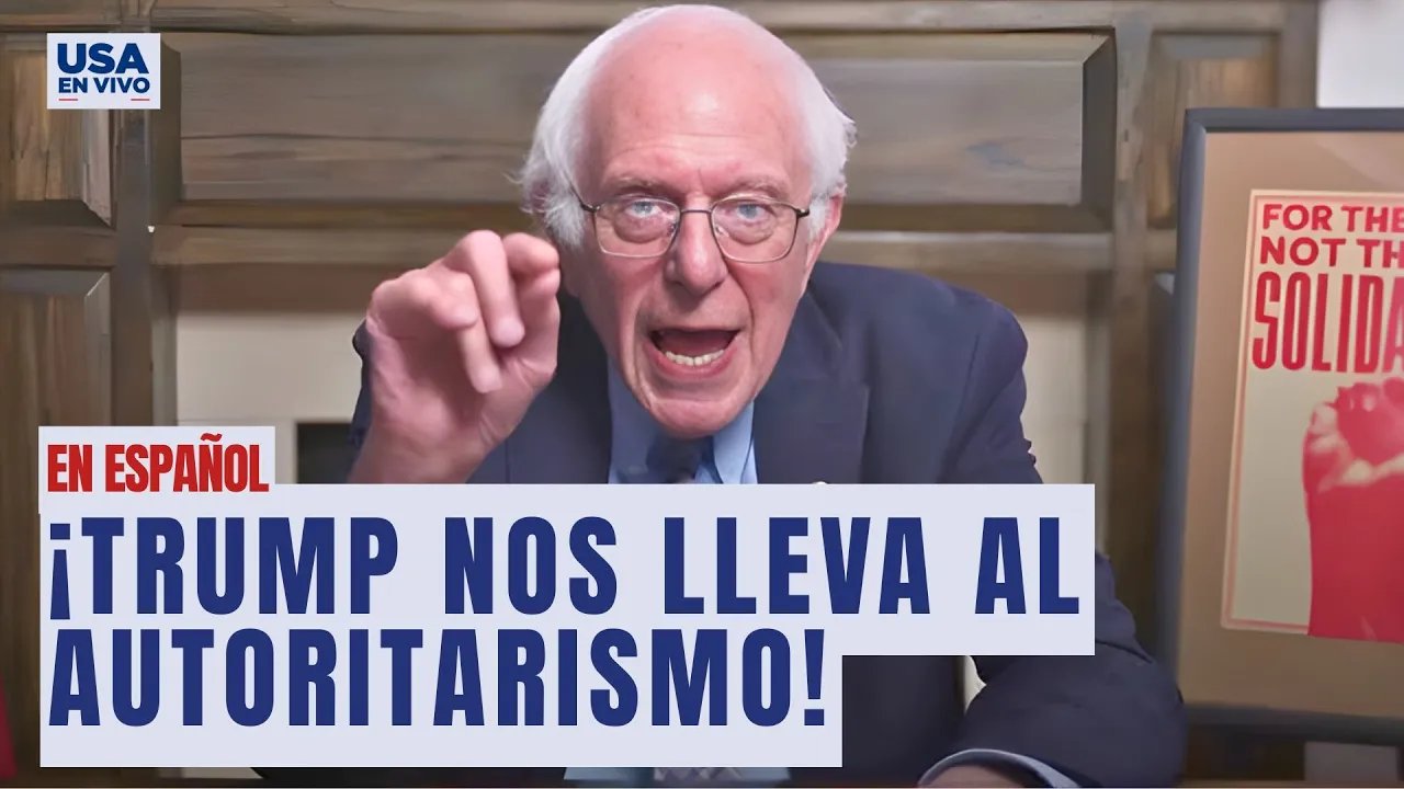 Bernie Sanders advierte sobre el peligro autoritario de Trump y llama a la unidad | USA EN VIVO 🔴