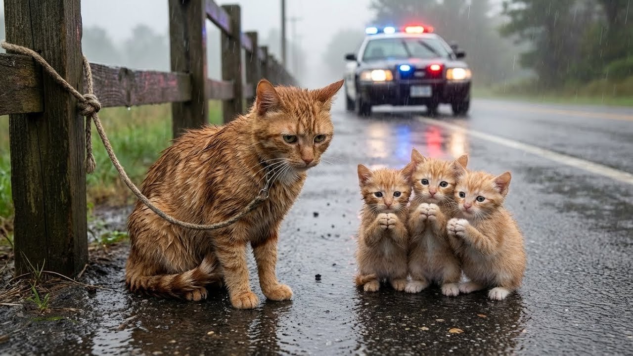 Kind Man Rescues Abandoned Mother Cat and Kittens - You Won't Believe The Ending!