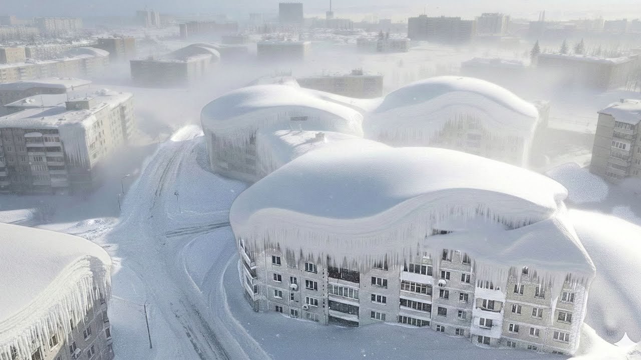 Kamchatka,Russia DEVASTADA! Apartamentos Tragados por la Nieve