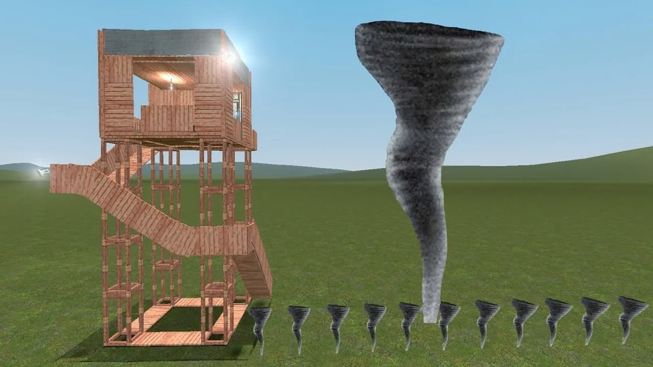 Tornado Vs Towers In Garry's Mod