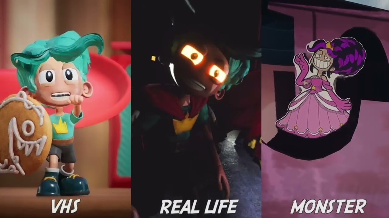 Poppy Playtime: Capítulo 6 - Comparação dos trailer de Rory Redcape: VHS vs. Vida Real vs. Pesadelo