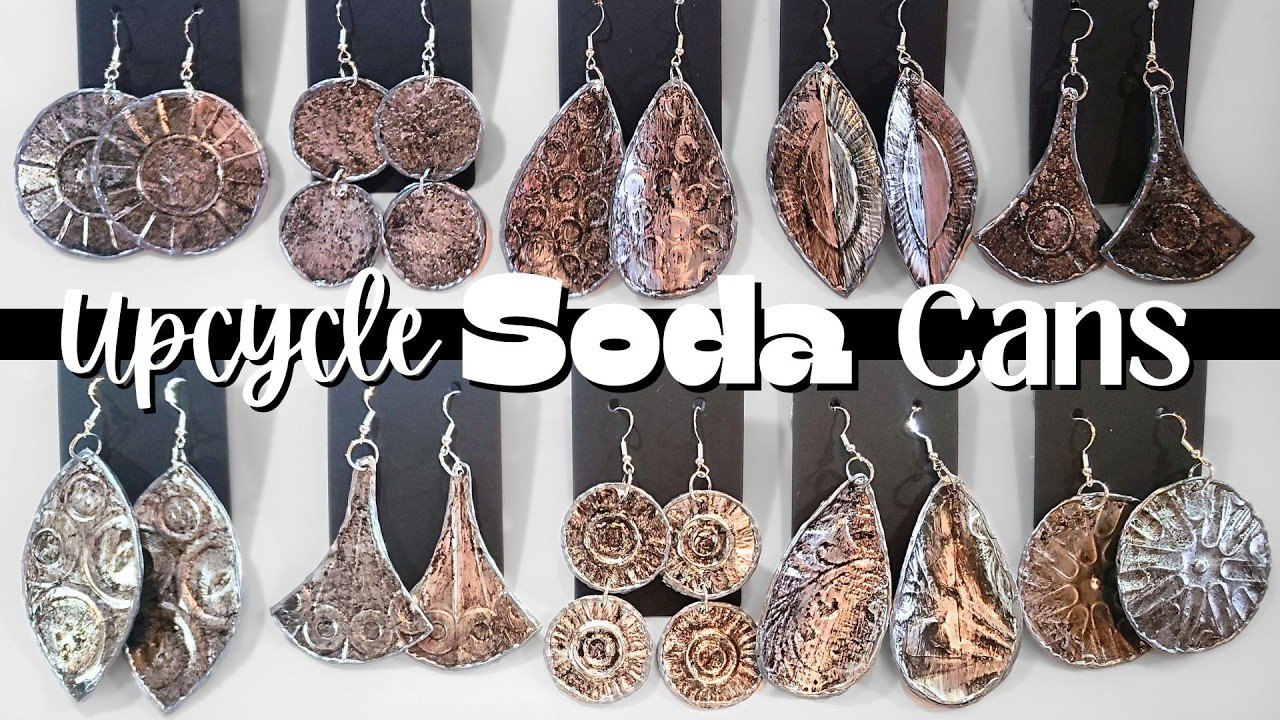 DIY Earrings for Beginners Turning Cans Into Upcycled Boho Jewelry