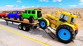 Flatbed Truck McQueen | Transportation with Truck - Pothole vs Car #21 | BeamNG.Drive Gameplay