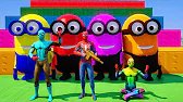 GTA 5 Epic Ragdolls | RED SPIDERMAN VS RED MINION VS GREEN MINION