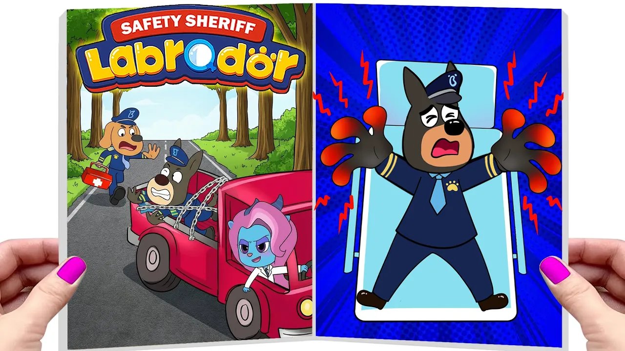 [ Paper DIY ]❤️Making Quiet Book | Sheriff Labrador...Oh no!!! Stop the Criminal Before He Escapes!