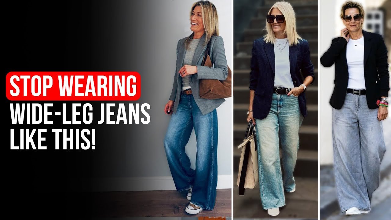 7 GENIUS Wide-Leg Jeans Styling Hacks to Look 10x More EXPENSIVE After 50