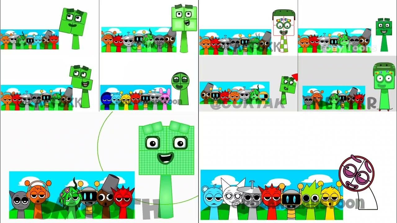 sprunki ocnumberblocks green all