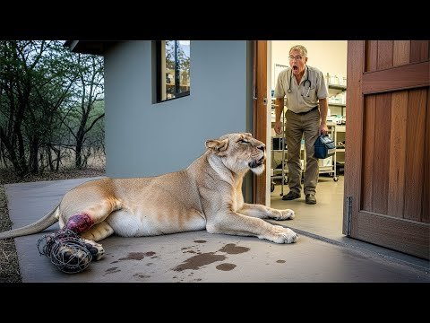 Pregnant Lioness Knocks on a Veterinarian’s Door for Help — What Next Will SHOCK You | Animal Rescue